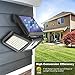 AmeriTop Solar Lights Outdoor, 2 Pack 128 High Brightness LED Cordless Solar Motion Sensor Lights; 3 Adjustable Heads, 270°Wide Angle Illumination, IP65 Waterproof, Security Flood Light