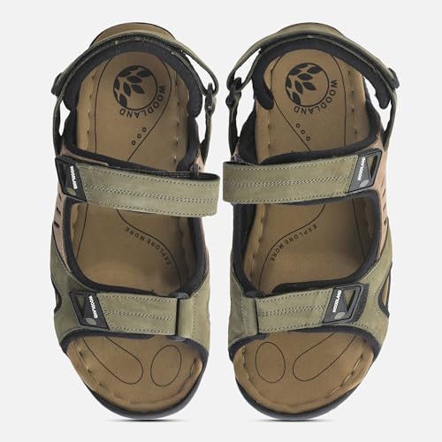 Image of Woodland MEN OLIVE GREEN MENS CASUAL SANDALS