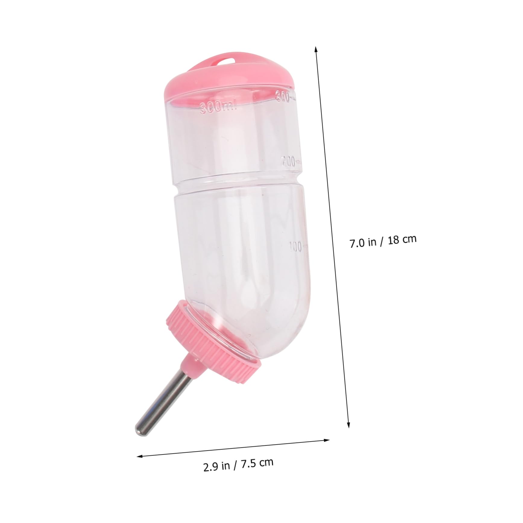FRCOLOR 6pièces Distributeur Eau pour Animaux Abreuvoir Étanche pour Rongeurs Tube Transparent Design Pratique pour Hydratation Facile