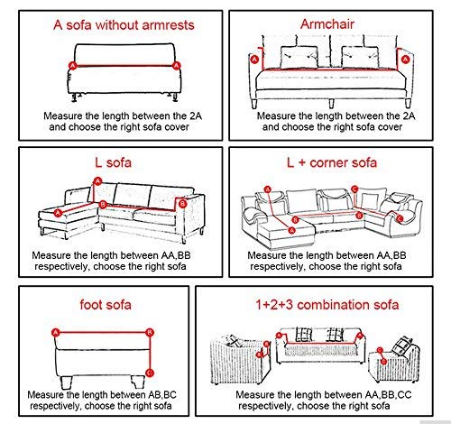 FORCHEER Stretch Couch Covers Sofa Slipcovers Fitted Three Seater Furniture Sofa Protector(Sofa, Printed #9)