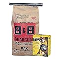 B&B Charcoal Bundled with Firelight 18 Pack Firestarters by Evergreen Farm and Garden (Oak Lump, 20 lb Bag)