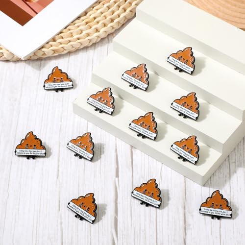 Image of Ecation 12 Pcs Positive Pins Bulk Employee Appreciation Gift Inspirational Lapel Pins Metal Motivational for Backpacks Brooch Badges Emotional Support for Team Coworker Gift