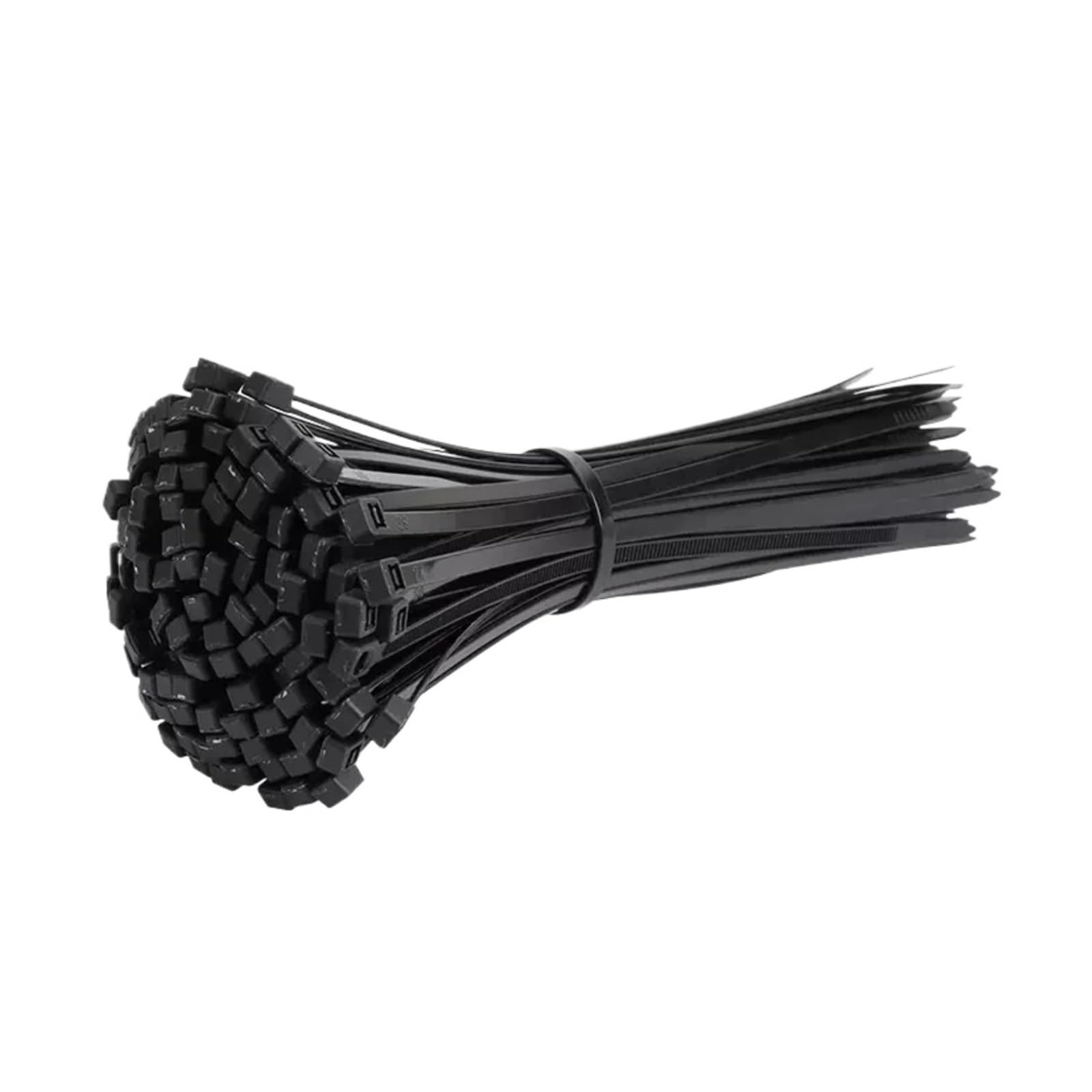 Selbstsichernde Kabelbinder aus ABS-Nylon mit, Selbstsichernder Nylon-Kabelbinder, Schwarz, mehrere Größen, Packung mit 250 oder 500 Stück(8x300mm,1 Pack)
