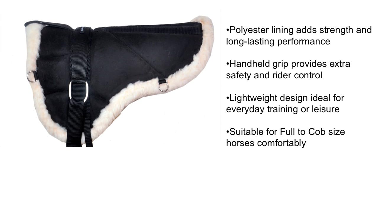 ACES Coussin de selle exclusif avec étriers et sangle (complet à cob) (noir)