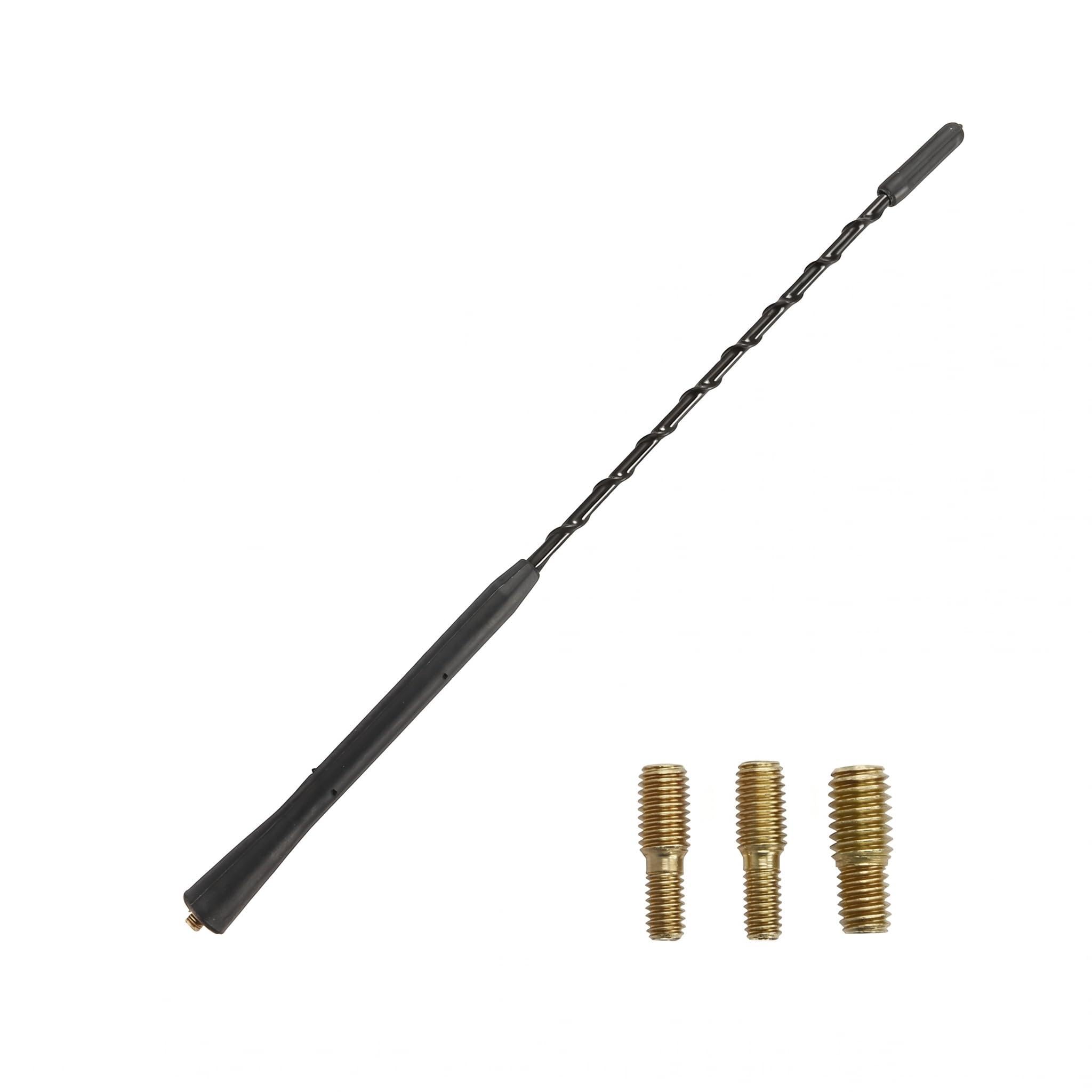 Universal Autoantenne, Dachantenne Auto für Autoradio mit AM FM DAB Empfang, Autoradio Antenne mit 3 Adaptern, Ersatzantenne für Auto Radio, Wasserdicht Sonnenbeständig für Viele Fahrzeugmodelle