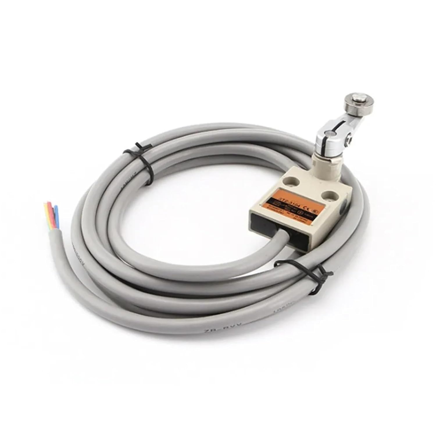 TZ-3104 IP67 4Wire Roller Lever Plunger Limit Switch SPDT NO+NC Copper Wire 3 Meter