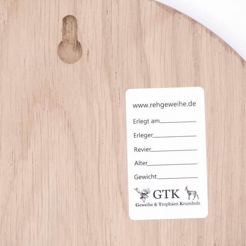Generisch 10 placas de cuña redondas marrón AF 17 cm con 20 hojas de aluminio de roble, tablas de cuña, tabla de especias, cartel trofeo.