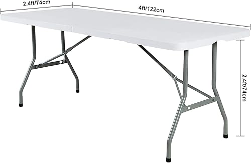 Miniatura 8 de Paquete de 2 fundas de mesa impermeables de elastano de 8 pies, 8 pies, impermeables, para fiestas, bodas, banquetes y eventos (fucsia)