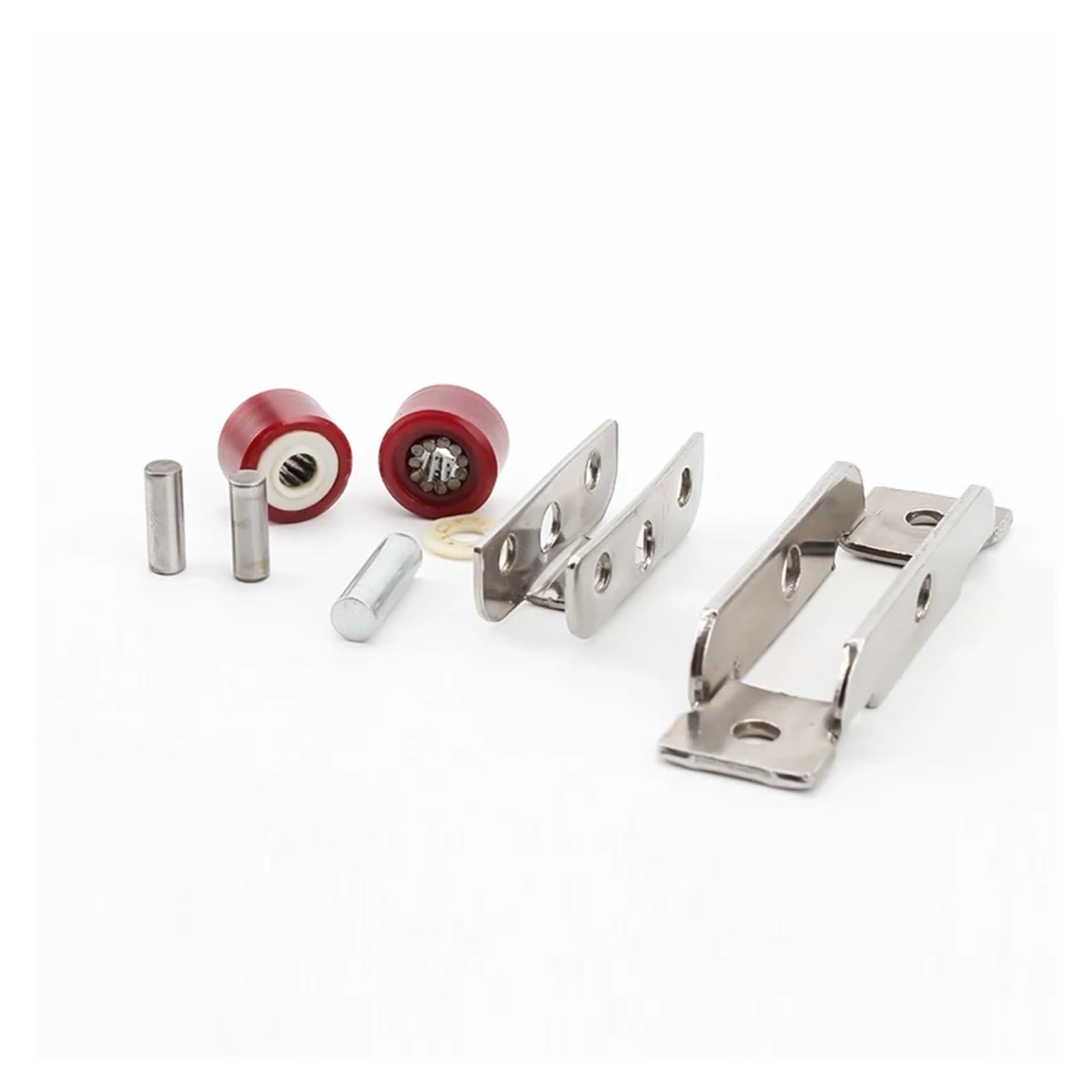 Galet Porte Coulissante Poulie de porte coulissante en acier et plastique, type U, ultra silencieuse, 4 pièces, type 88, double roue plate/concave(Flat Wheel 88type)