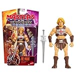 Masters of The Universe He-Man Figura de acción de 13,97 cm del héroe de la película, Aspecto Fiel al del Actor Nicholas “Nick” Galitzine, 14 Puntos de articulación y Espada del Poder, JKH89