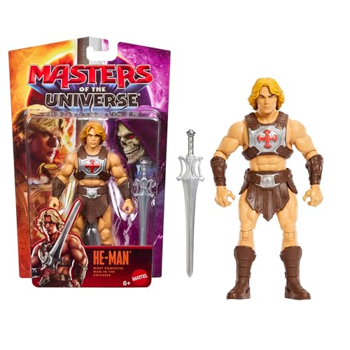 Bild: Masters of the Universe Film-He-Man 14 cm Actionfigur Heldenspielzeug, mit akkuratem Aussehen wie Nicholas Nick Galitzine, 14 bewegliche Gelenke und Schwert der Macht, JKH89 f�r 12,99 EUR bei amazon.de