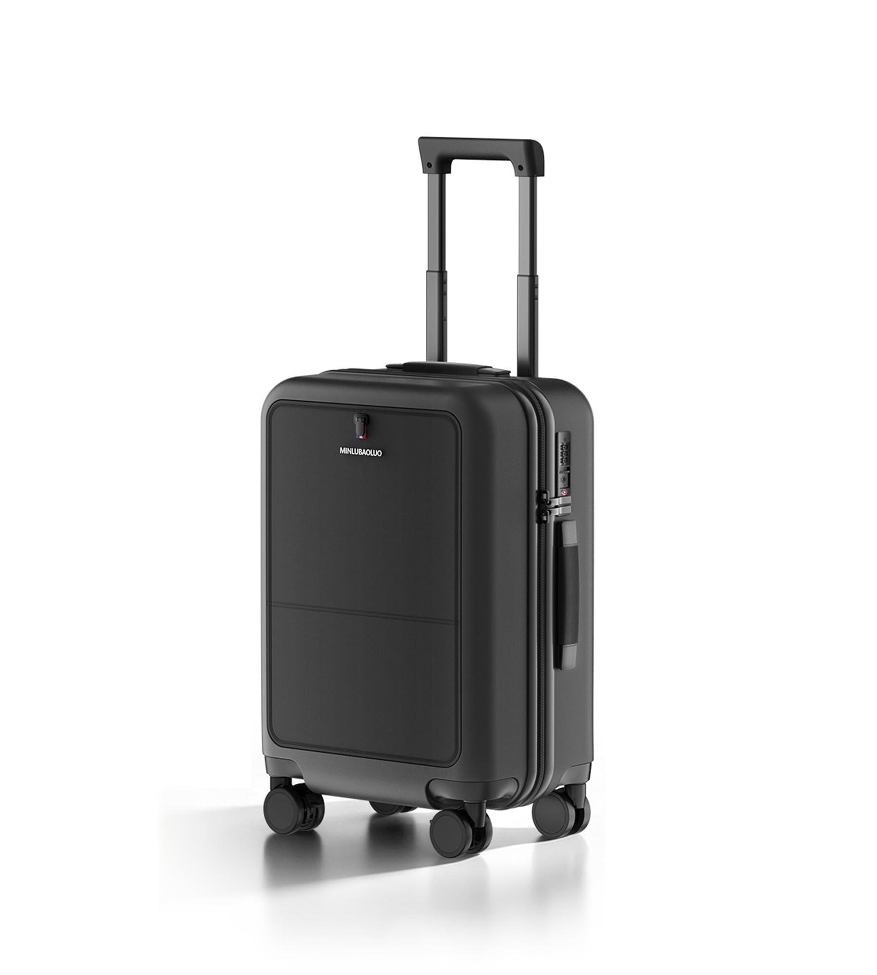 feilario Front Opening Hardside Carry On Suitcase with TSA Lock