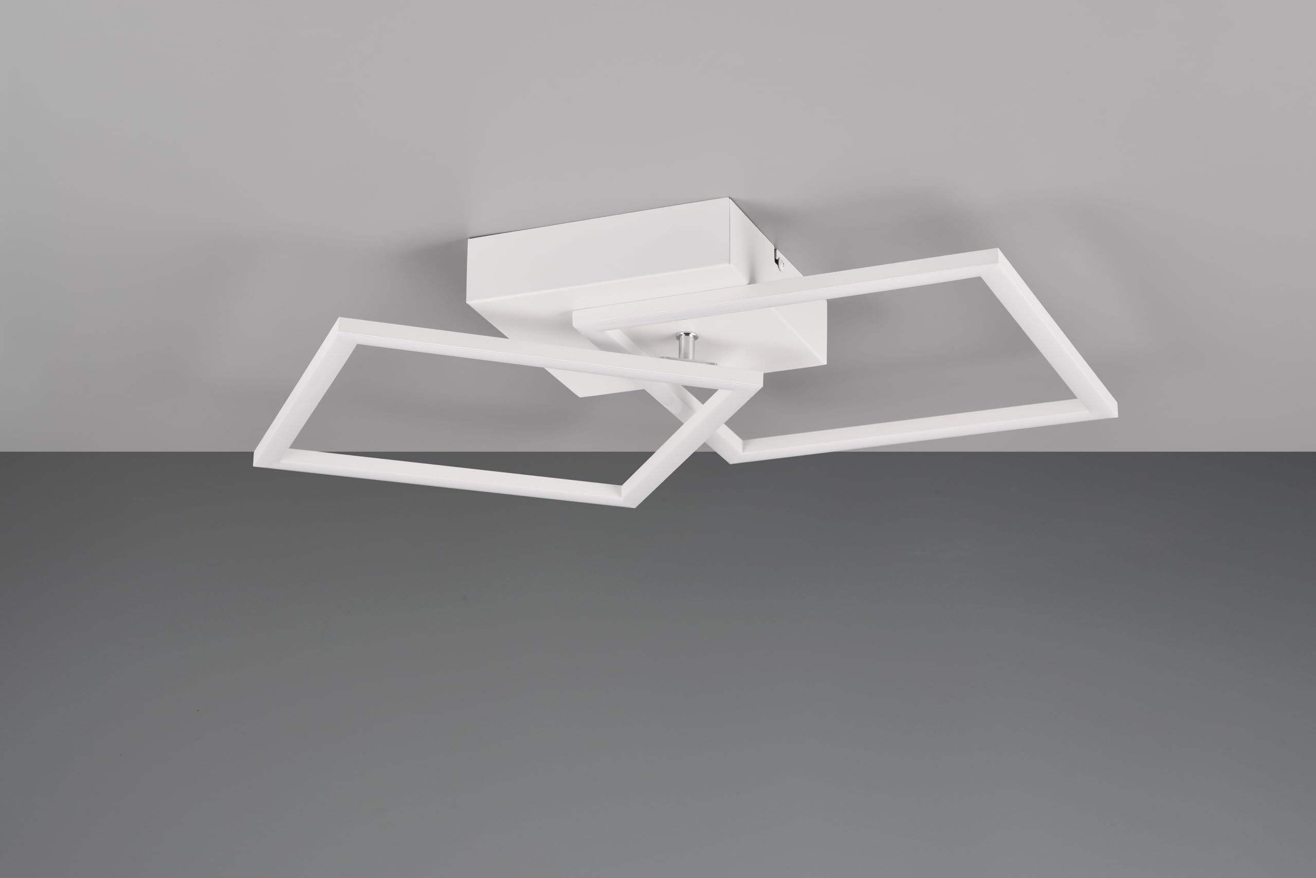 Reality LED Plafonnier Trail R64492131, Métal Blanc mat, avec LED 20 Watt
