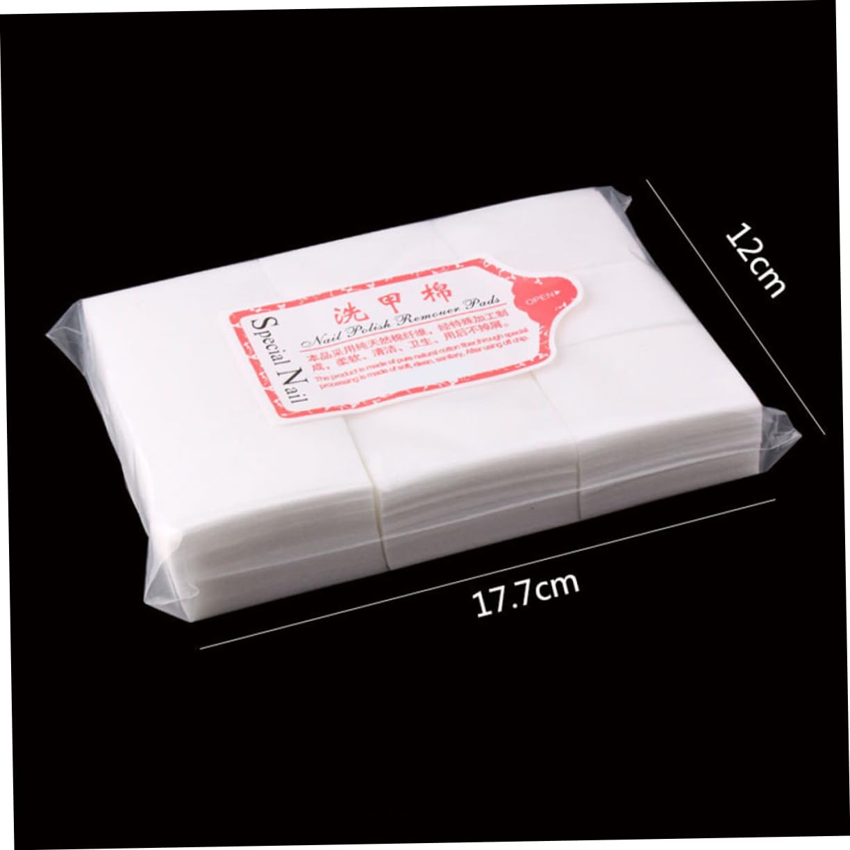 Healeved 3000pcs Hard Nail-washed Cotton Pads Nail Polish Remover Pads for Thickened Unloading Towels for Girls