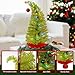 DONGULI Table Top Christmas Tree, 3Ft Bendable Artificial Small Christmas Tree Pre-lit Christmas Table Centerpieces Mini Xmas Trees with 16.4Ft LED Light for Indoor DIY Decor
