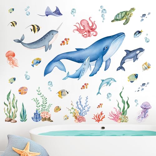 Vinilos decorativos wondever mar oceánico para pared miniatura 3