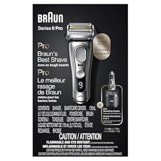 Braun Series 9 Pro 9477cc Electric Shaver, 4+1 Head with ProLift Trimmer, PowerCase, 5-in-1 SmartCare Center, Electric Razor with 60-min Battery Life, Wet & Dry Use on 1-, 3-, and 7-Day Beard