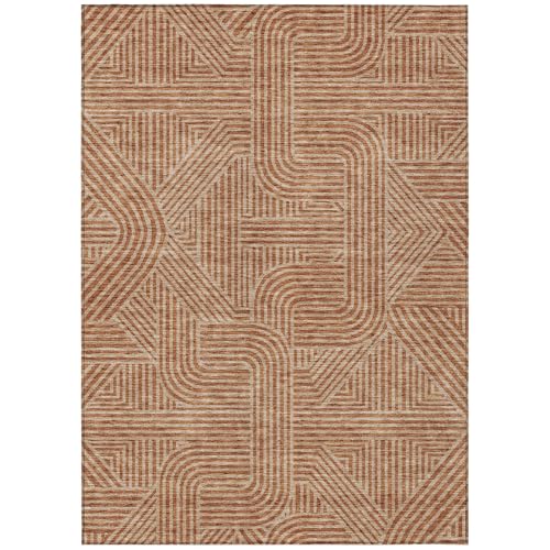 Tapete decorativo rectangular 3' x 5' naranja