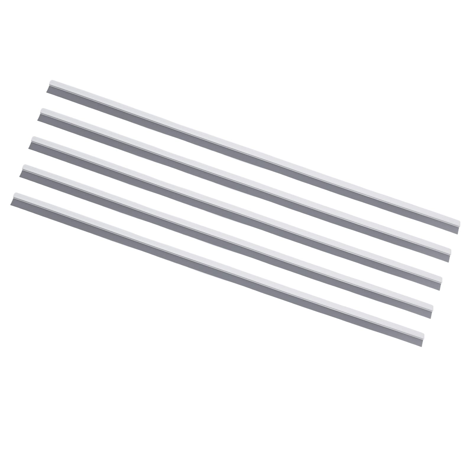 Nastro insonorizzante per porte Impermeabile insonorizzato sotto la striscia di tenuta sotto la porta Guarnizione della porta inferiore per la casa Hotel Materiale PVC 5 metri 5 (Grigio Bianco)