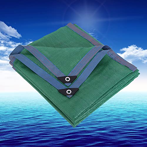 Malla de sombreado verde con protección UV para pérgolas y patios 2