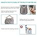 Povinmos Inflatable Travel Pillow, Airplane Neck Pillow for Sleeping, Supports Head and Chin for Airplanes,Trains,Cars and Office Napping with 3D Eye Mask and Earplugs and Portable Drawstring Bag