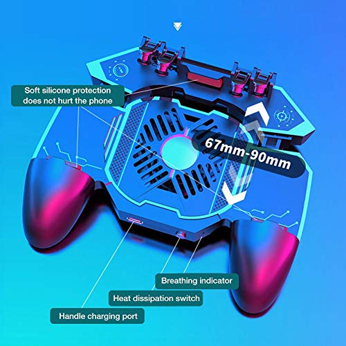 DishyKooker Joystick Controller AK88 Six Finger All-In-One for PUBG L1 R1 Trigger Operating Quick re