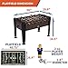 Rally and Roar Foosball Table 56' Standard Size Fun, Multi Person Table Soccer for Adults, Families - Recreational Games for Game Rooms, Arcades, Bars, Parties, Family Night