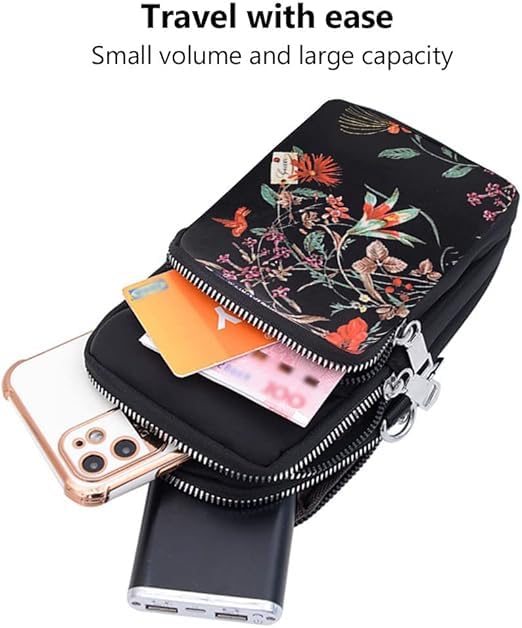Image of Crossbody Mobile Sling Bag for Women |Stylish Phone Pouch with Detachable Strap & Adjustable Keychain|Mobile Purse|Versatile Mobile Pouch for Women