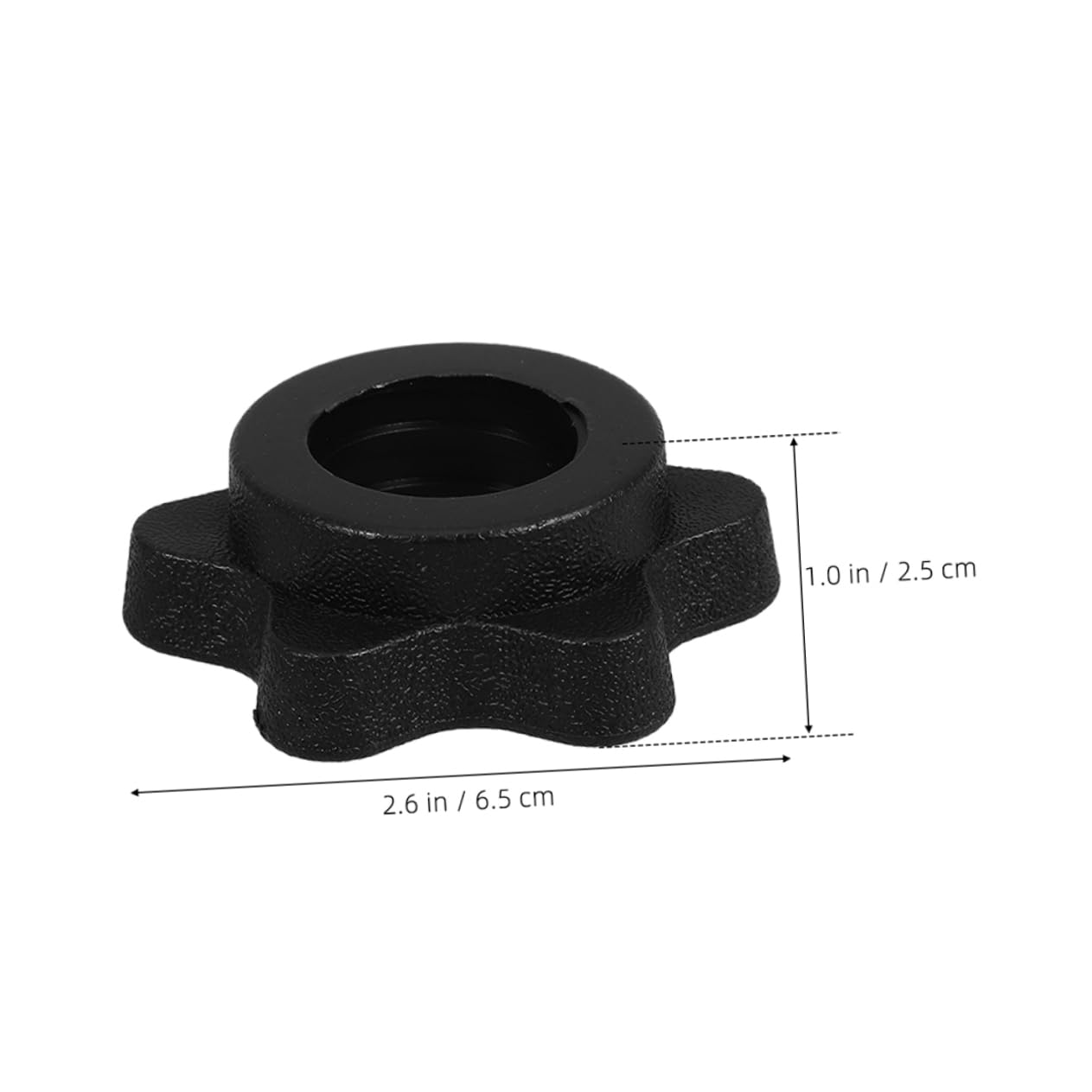 MUCKLILY Standard Dumbbell Nut Barbells Nut Weight Clips Barbell Locking Clamps Home Fitness Accessory