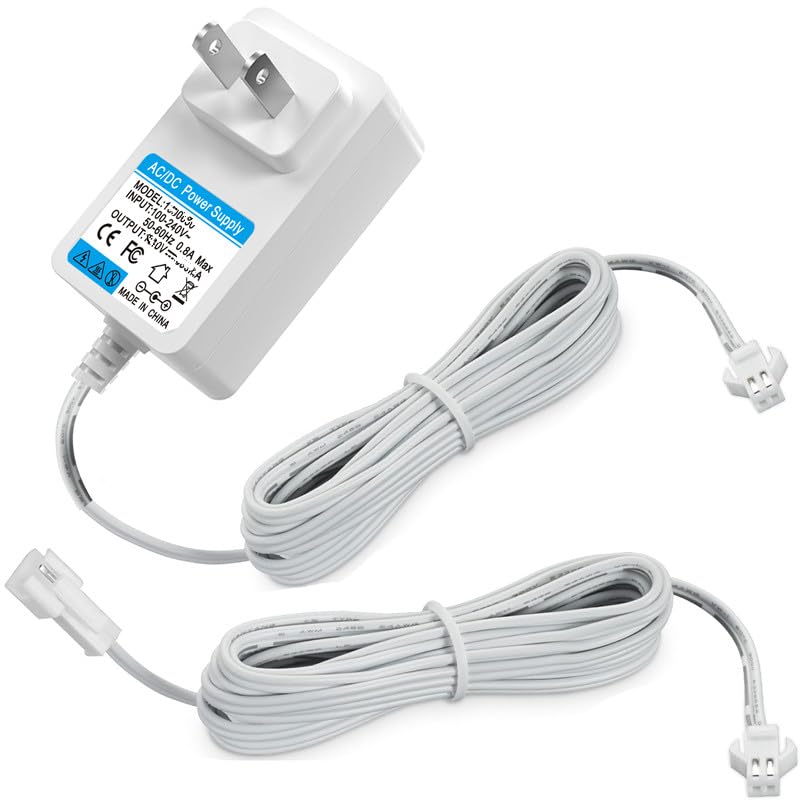 13.3V Power Adapter harger for Somfy Sonesse Wirefree Plug-in Charger 9020672,for Sonesse ST30 & R28 Motors Charge,(with 9.6FT Extended Reach Cable)