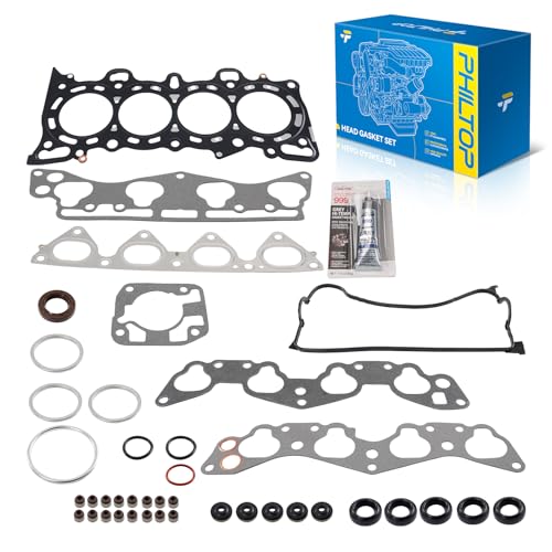 Image of PHILTOP HS9915PT Head Gasket Set Fit for Honda Civic 1992-1995, Civic del Sol 1993-1995, for 1.6L Engine Cylinder Head Gasket Kit