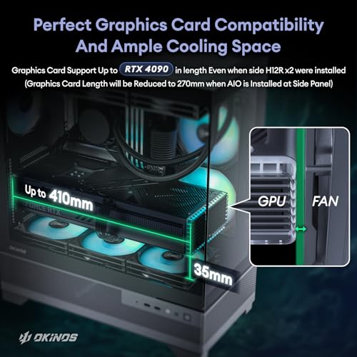 Okinos OKICC-AQUA7-ATXB-H6BA Aqua 7, Pre-Installed 6 × 120Mm Pwm Argb Fan, Atx Mid Tower Pc Case, Computer Case thumb #6