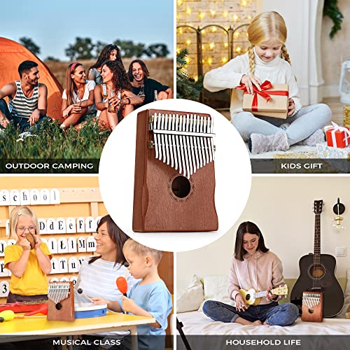Asmuse Kalimba 17 Clés Pouce Piano – Piano à Doigts Portable en Acajou, Marimbas avec Livre de chansons, Sac de… - Les Beatles, Paul McCartney, John Lennon, RIngo Starr, George Harrison Asmuse Kalimba 17 Clés Pouce Piano - Piano à Doigts Portable en Acajou, Marimbas avec Livre de chansons, Sac de… – Image 5