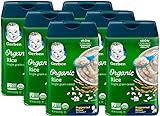 Gerber Baby Cereal Organic Rice Cereal, 8 Ounces (Pack of 6)