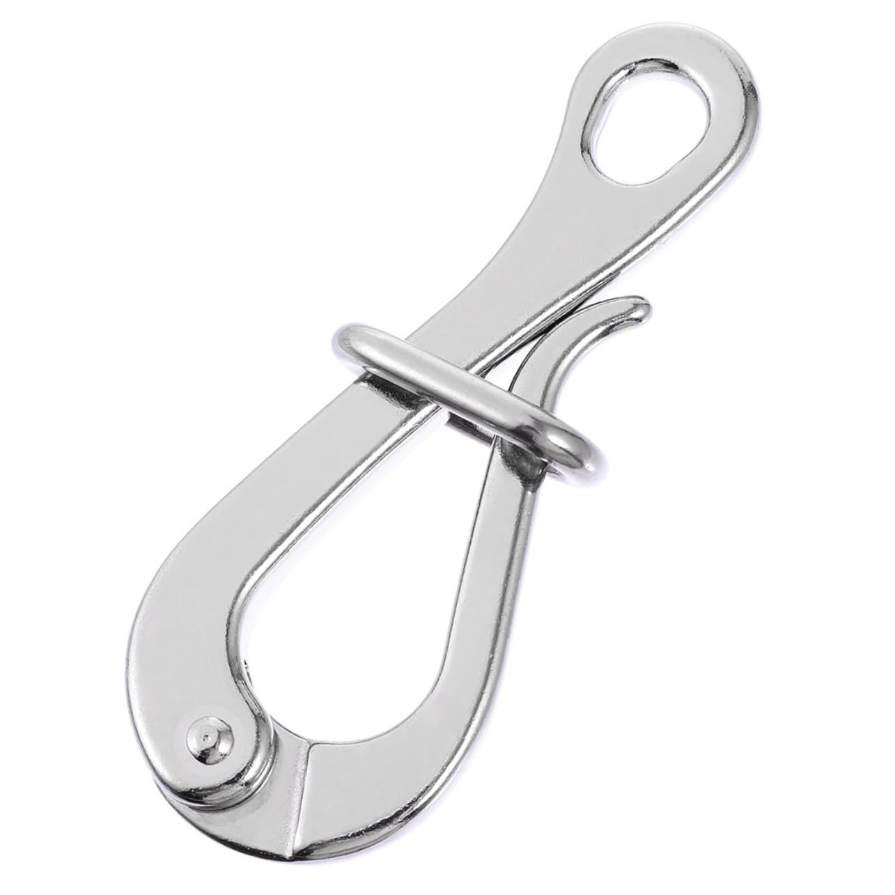 ARTSEWPLY Heavy Duty Stainless Steel Quick Release Hook for Life Rafts Boat Hook for Docking Ship Supply Garage and Workshop Use and Lightweight Design