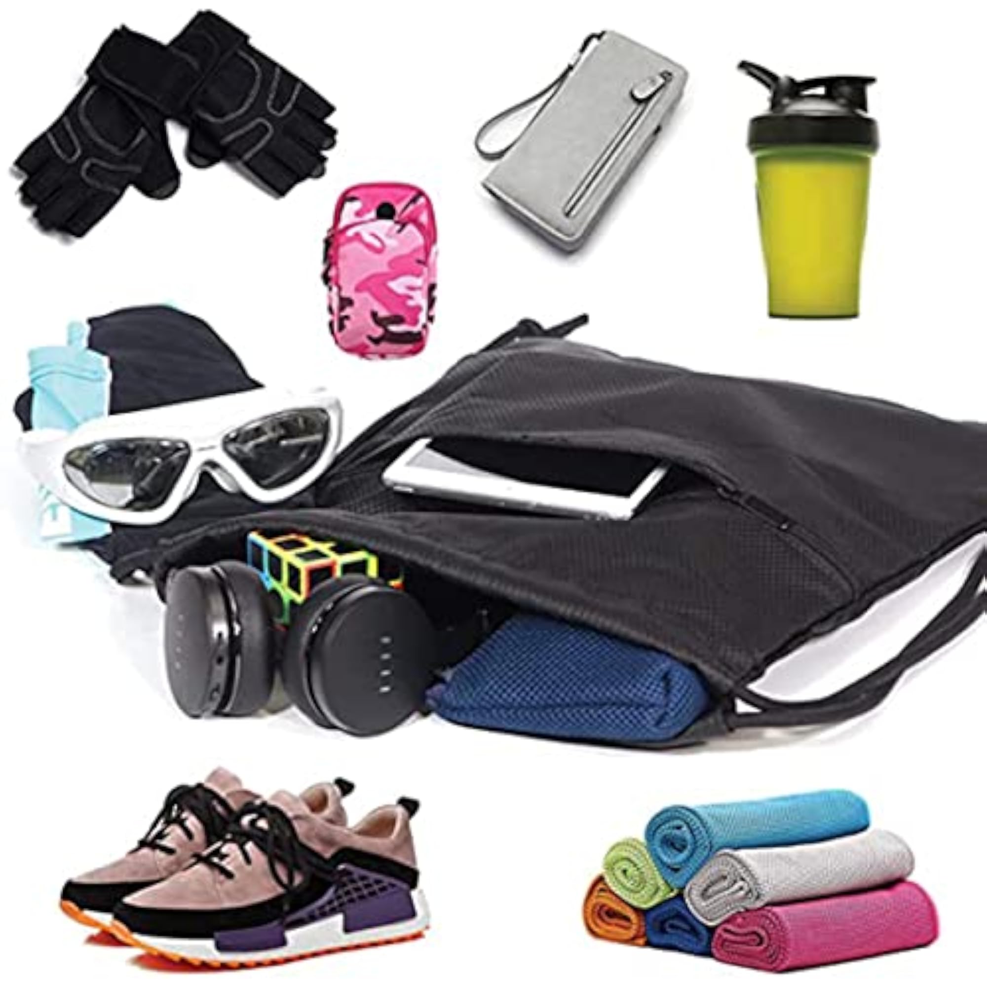 Large Capacity Waterproof Drawstring Gym Bag