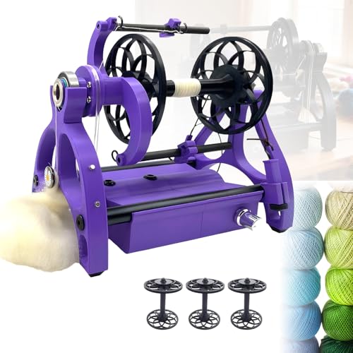 Rueda giratoria eléctrica para pelo de perro evita nudos en lana hiladora mini 12V 2