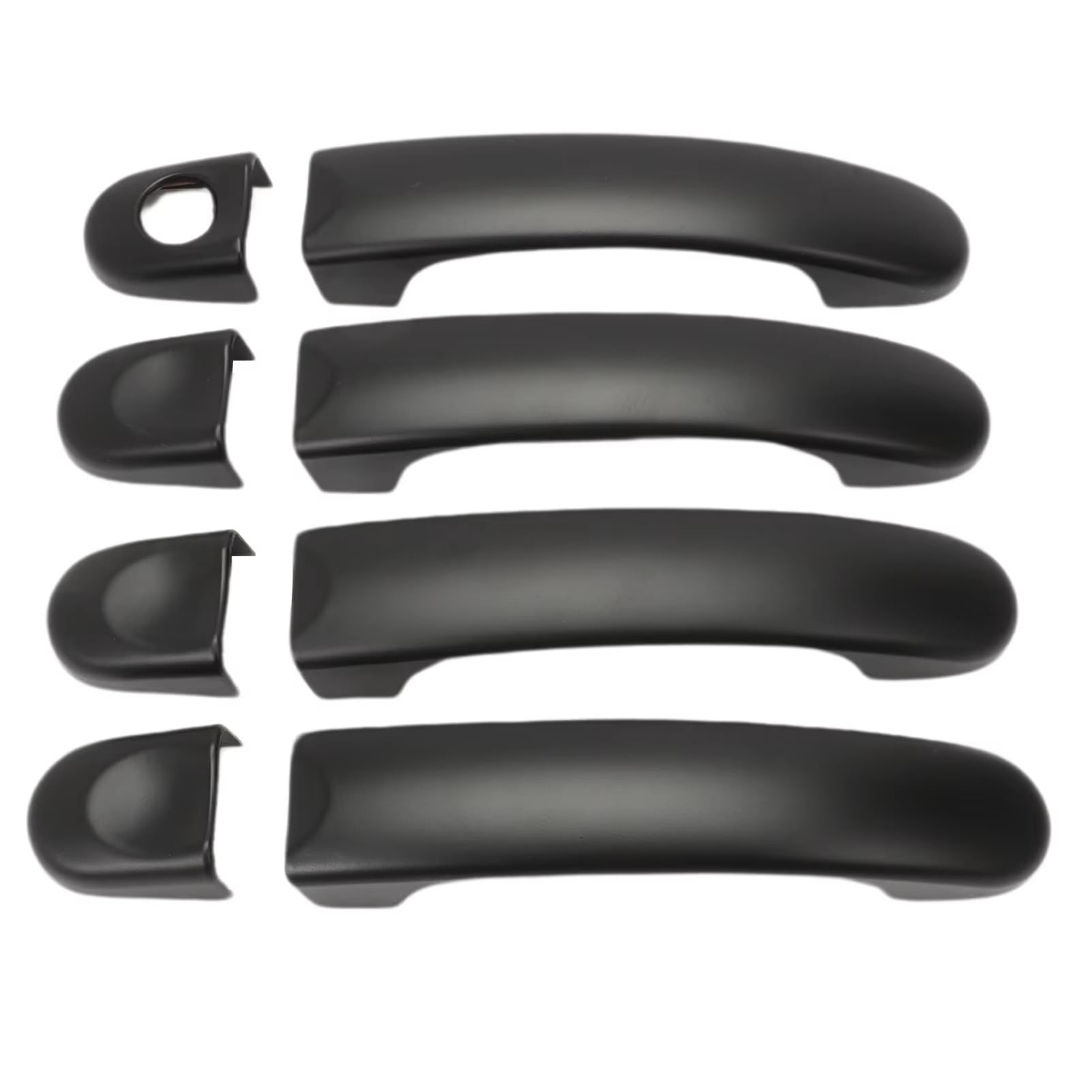 ZJYZYQ Car Sliding Outer Door Handle for Transport for T5 for T6 for Caddy for Van 8 PCS Black Door Handle Cover