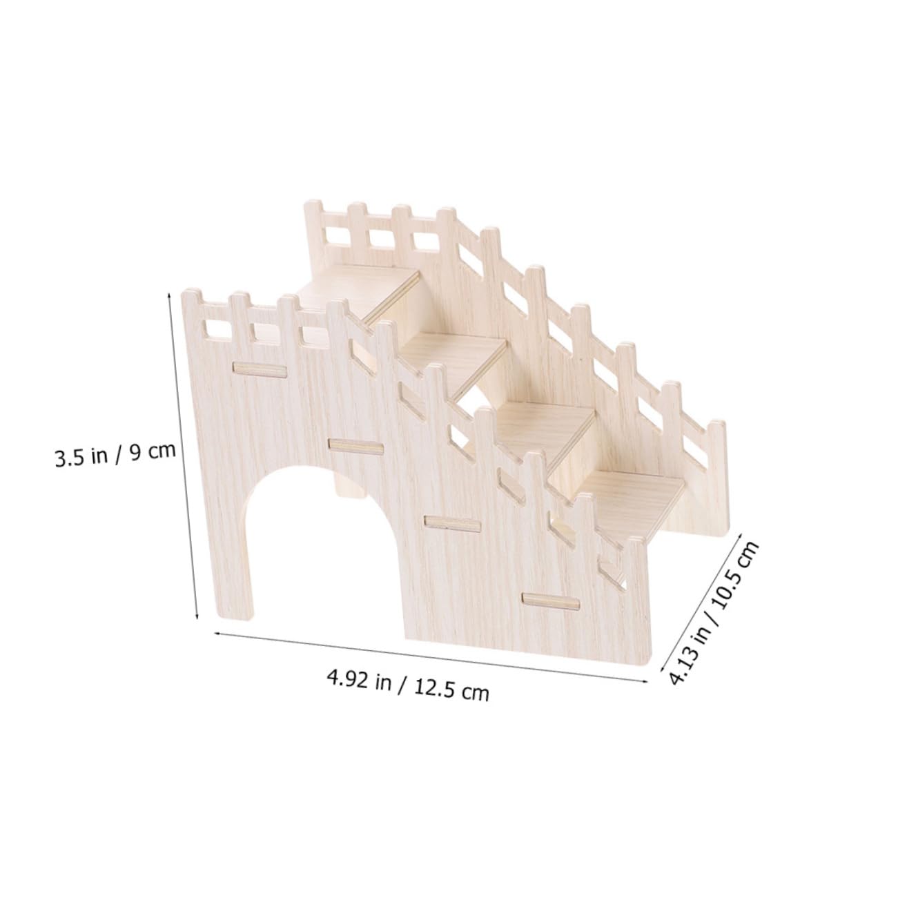 BESPORTBLE Hamster Wooden Ladder Natural Climbing Ladder for Guinea Pig Habitat for Cage Decor and Pet Play Safe Chew for Small Animals