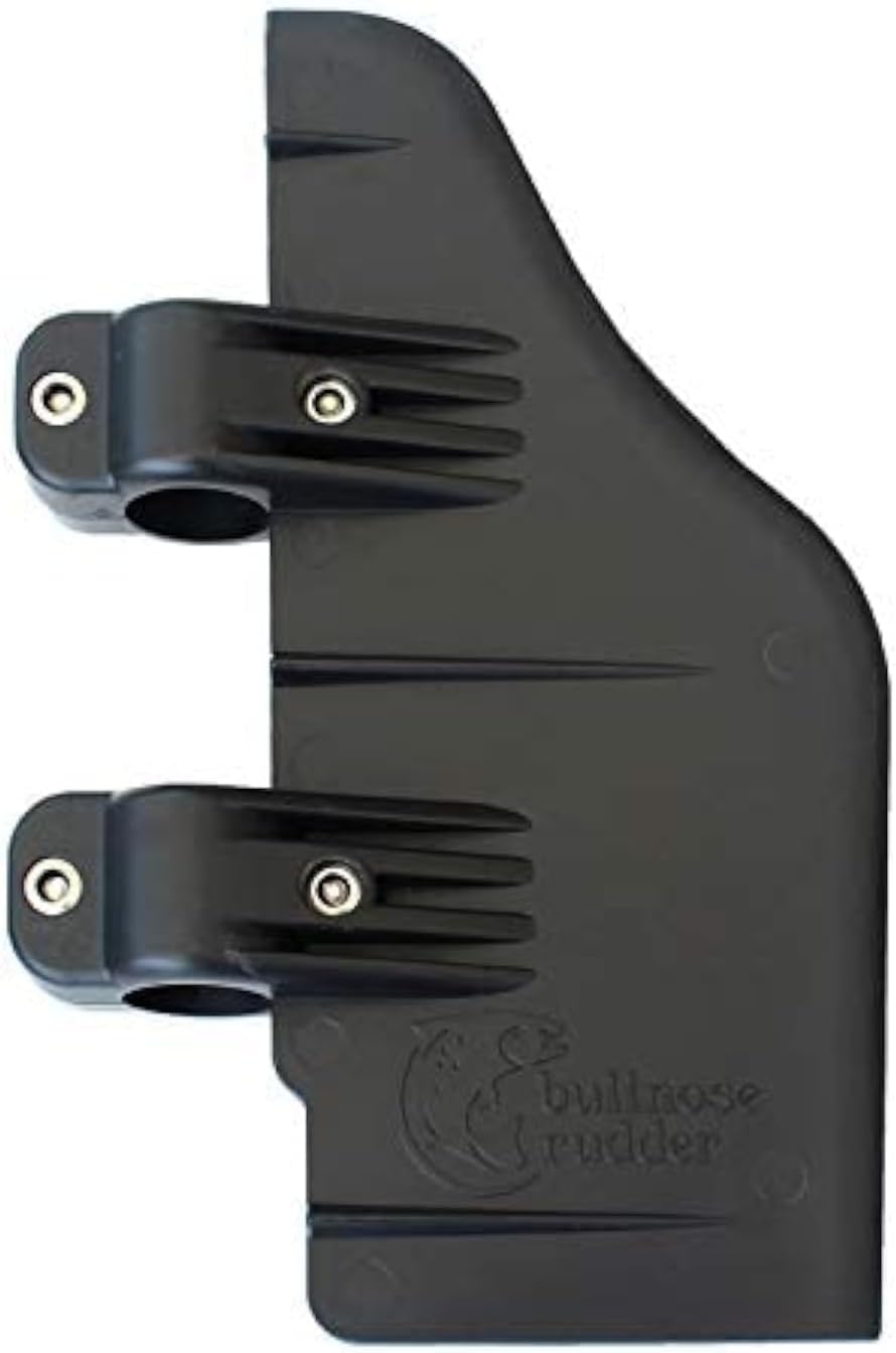 Bullnose Rudder Clamp On Rudder Kit for 24-55 Thrust Trolling Motors: Accessory for Pedal Boats, Pontoons, Kayaks, or Canoes by Bullnose Products