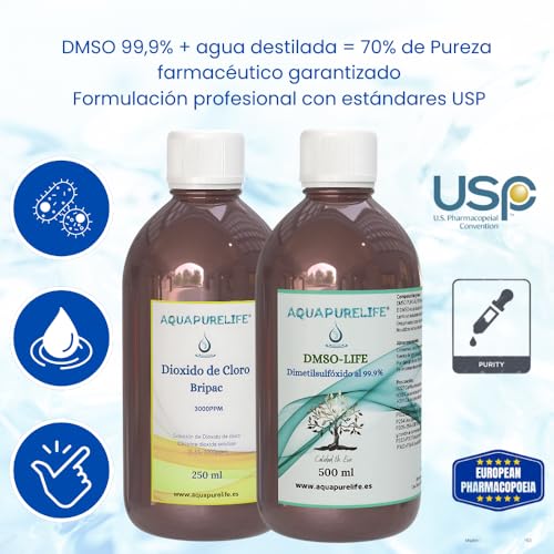 DMSO 99,9 % haute pureté et solution CDS 3000 ppm sous flacons en verre ambre - 4