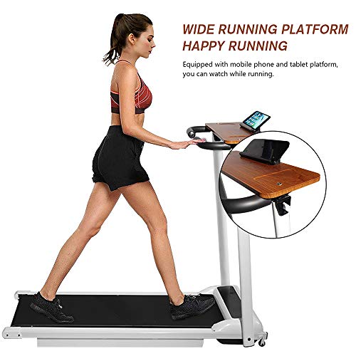 DKLGG Folding Electric Treadmill, Portable Household Treadmill, with Remote Control and Bluetooth Speaker