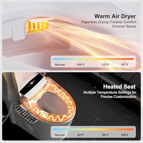 Luxury Heated Toilet Seat Bidet Combo