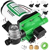 [Upgraded Version] AOFOLO 42-Series RV Fresh Water Pump 12V DC 6.5GPM/24.6LPM Water Diaphragm Self Priming Pump with 70PSI/4.8BAR Pressure Compatible for RV Caravan Marine Yacht