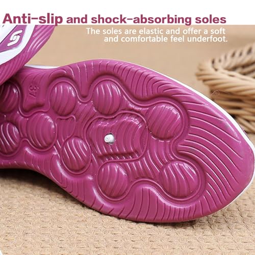 Women's Orthopedic Athletic Walking Shoes Slip On Casual Moderatearch Support Mesh-Comfortable Workout Sneakers 5