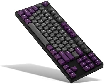 Leopold FC750RBT Purple/Grey TKL Bluetooth PD Double Shot PBT Mechanical Keyboard Cherry MX Brown