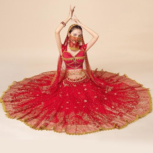 Jupe de danse orientale longue et ample pour spectacle