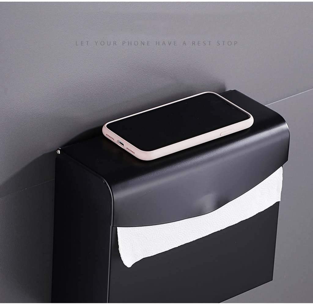 BKEKM Dispenser Salviette Dispenser di Asciugamani di Carta a Parete Dispenser di Asciugamani in Alluminio per Spazio Impermeabile Porta Asciugamani di Carta Multi Origami Moda