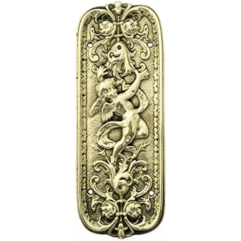 Castelion Solid Brass Cherub Finger Plate Cover