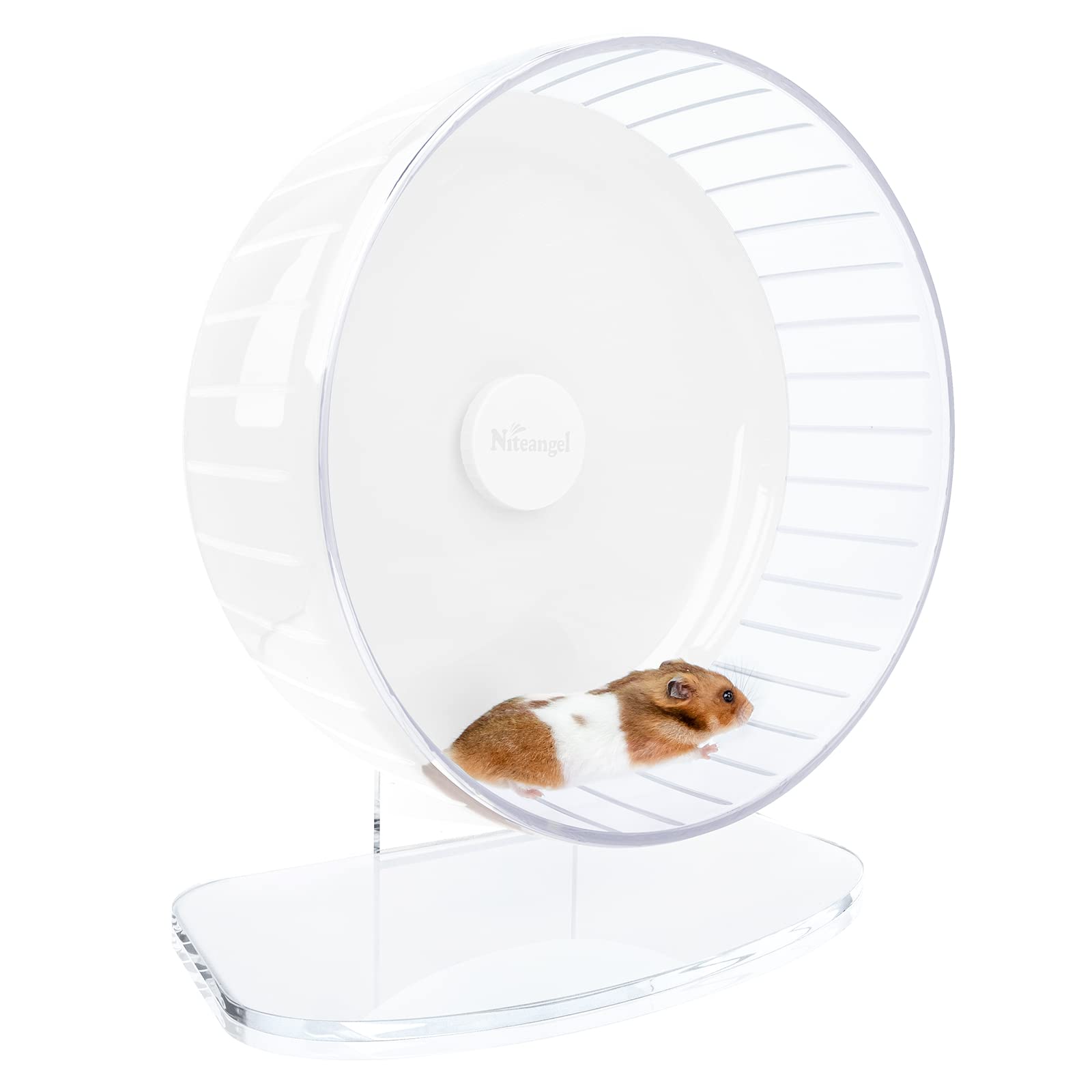 Niteangel 12.8" Super Silent Hamster Exercise Wheels - Quiet Spinner Hamster Running Wheels with Adj